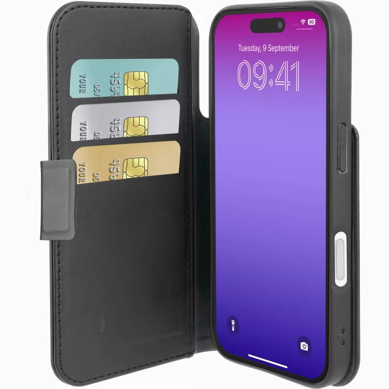 Cellularline Book Agenda – iPhone 17 Pro Funda tipo libro en piel sintética con cierre magnético