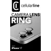 Cellularline Anillo de lente de cámara - iPhone 17 Cristal templado para protección de la cámara