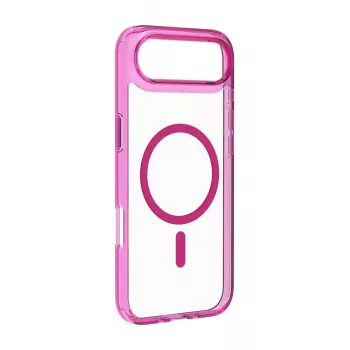 Cellularline Iconic Mag - iPhone Air Funda transparente con bordes de color, compatible con el ecosistema MagSafe