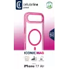 Cellularline Iconic Mag - iPhone Air Funda transparente con bordes de color, compatible con el ecosistema MagSafe