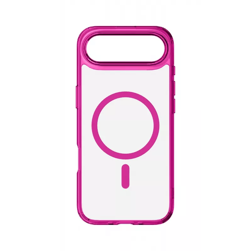 Cellularline Iconic Mag - iPhone Air Funda transparente con bordes de color, compatible con el ecosistema MagSafe