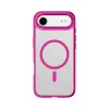 Cellularline Iconic Mag - iPhone Air Funda transparente con bordes de color, compatible con el ecosistema MagSafe