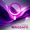 Cellularline Iconic Mag - iPhone Air Funda transparente con bordes de color, compatible con el ecosistema MagSafe