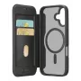 Cellularline Daily Mag - iPhone 17 Funda tipo libro con parte trasera rígida semitransparente, compatible con el ecosistema MagSafe®