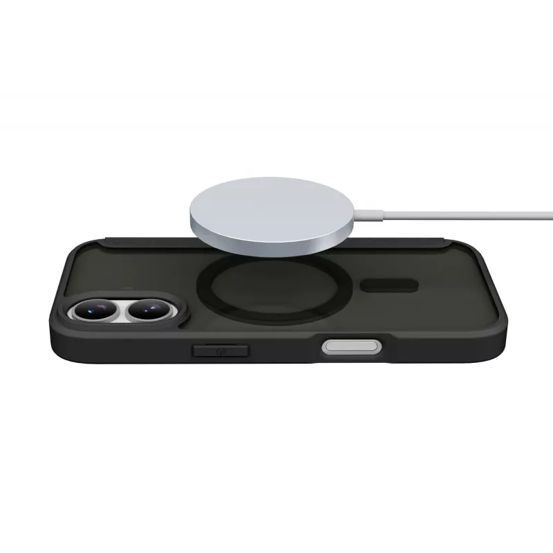 Cellularline Daily Mag - iPhone 17 Funda tipo libro con parte trasera rígida semitransparente, compatible con el ecosistema MagSafe®