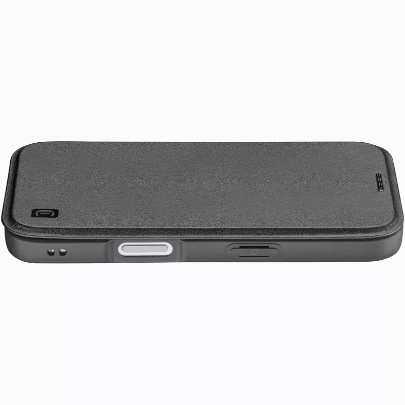 Cellularline Daily Mag - iPhone 17 Funda tipo libro con parte trasera rígida semitransparente, compatible con el ecosistema MagSafe®