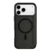 Cellularline Daily Mag - iPhone 17 Pro Funda tipo libro con parte trasera rígida semitransparente, compatible con el ecosistema MagSafe®
