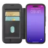 Cellularline Daily Mag - iPhone 17 Pro Funda tipo libro con parte trasera rígida semitransparente, compatible con el ecosistema MagSafe®