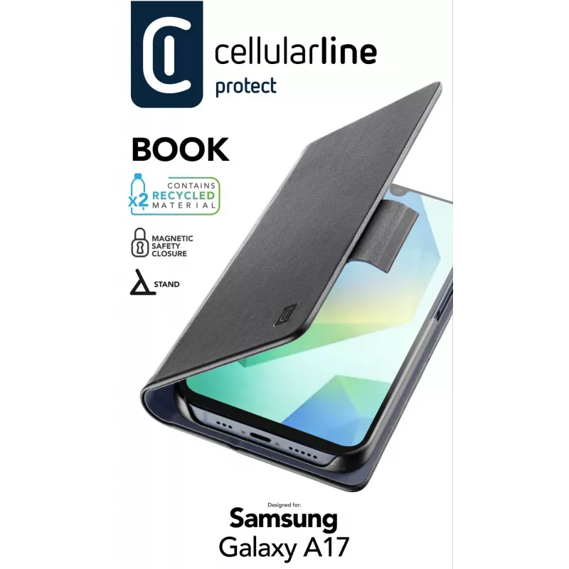 Cellularline Book - Galaxy A17 Funda tipo libro, folio, Samsung, Galaxy A17, 17 cm (6,7