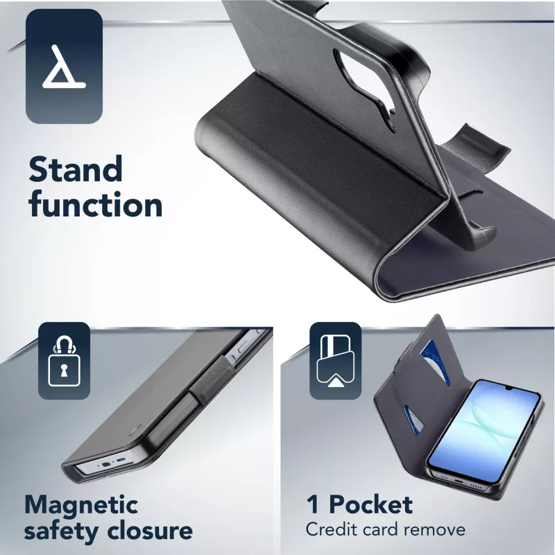 Cellularline Book - Galaxy A17 Funda tipo libro, folio, Samsung, Galaxy A17, 17 cm (6,7