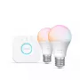 Philips Hue White and colour ambience Essential Starter-Kit: 2 bombillas inteligentes E27 (806 lm)