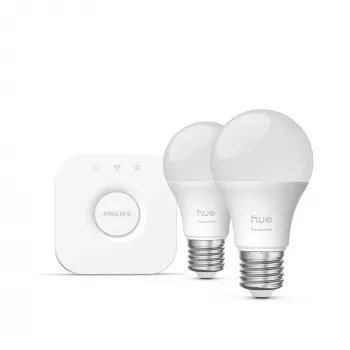 Philips Hue White and colour ambience Essential Starter-Kit: 2 bombillas inteligentes E27 (806 lm)