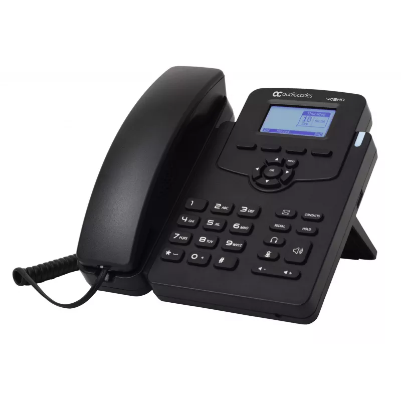 Teléfono IP AudioCodes 405HD PoE GbE negro