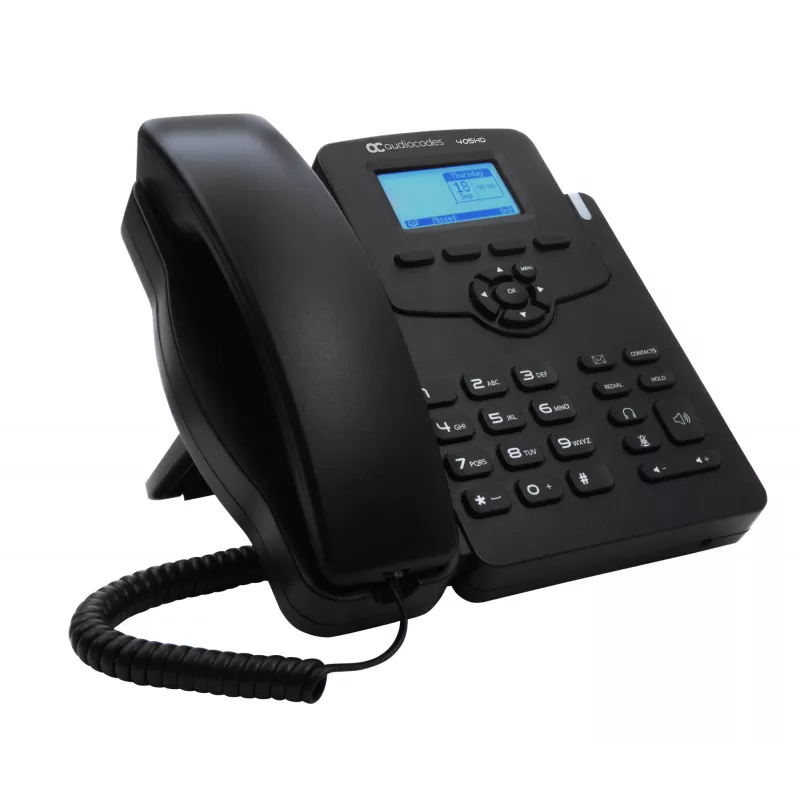 Teléfono IP AudioCodes 405HD PoE GbE negro