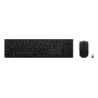Conjunto de teclado y ratón Lenovo 4X31R64328 — Tamaño completo (100%), RF Wireless + Bluetooth, distribución alemana, negro