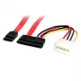 StarTech.com Cable combinado de datos y alimentación SATA de 45,7 cm