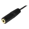 StarTech.com Cable de extensión para altavoces de PC de 12 ft, 3,5 mm, conector macho, 3,5 mm, conector hembra, 3,7 m, negro