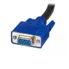 StarTech.com Cable KVM USB universal 2 en 1 de 10 ft, 3 m, USB, USB, VGA, negro, USB A + VGA