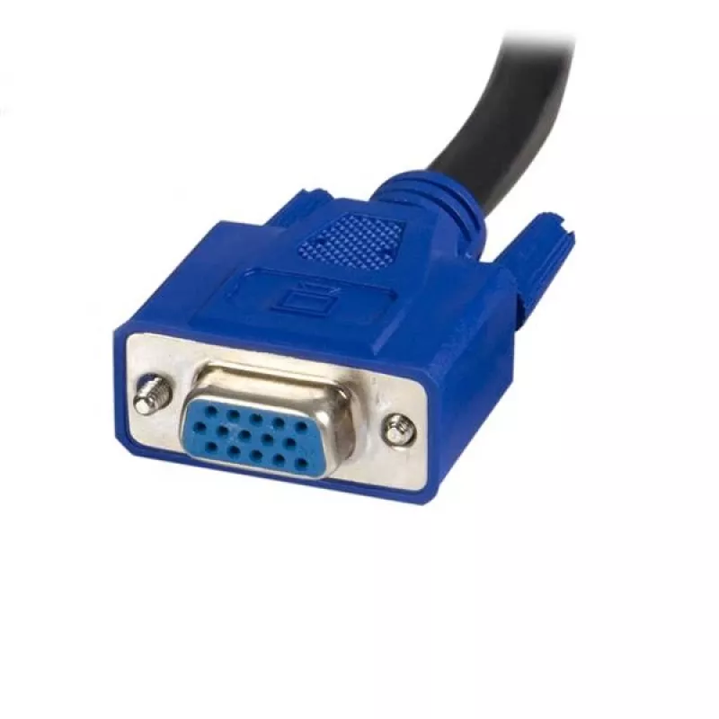 StarTech.com Cable KVM USB universal 2 en 1 de 10 ft, 3 m, USB, USB, VGA, negro, USB A + VGA