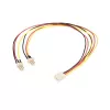 StarTech.com Cable divisor de alimentación para ventilador TX3 de 30cm, Molex (3 pines), 2 x Molex (3 pines), 0,3 m, conector macho, conector hembra, recto