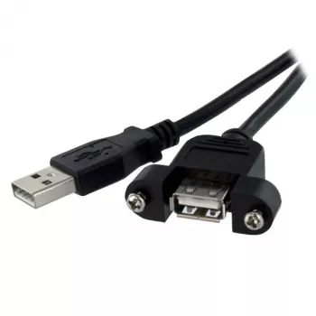 StarTech.com Cable USB A a A para montaje en panel de 1 ft - H/M