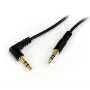 StarTech.com Cable de audio estéreo de 3,5 mm a conector acodado de 30 cm - M/M
