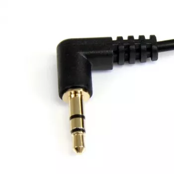 StarTech.com Cable de audio estéreo acodado de 3,5 mm de 1,8 m - M/M