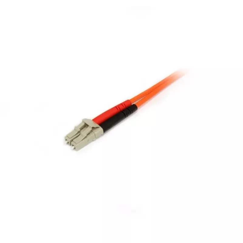 StarTech.com Cable de fibra óptica de 2m - Multimodo dúplex 50/125 - Cable de conexión de fibra óptica LSZH - LC/SC