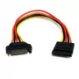 StarTech.com Cable de extensión de alimentación SATA de 15 pines de 8in, 0,2032 m, conector macho, conector hembra, multicolor, 17 g, 125 mm