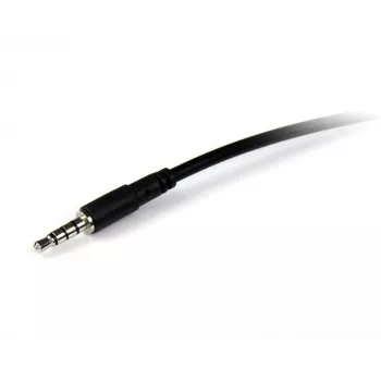 StarTech.com Cable de extensión para auriculares TRRS de 4 polos de 3,5 mm de 1m - conector macho/conector hembra