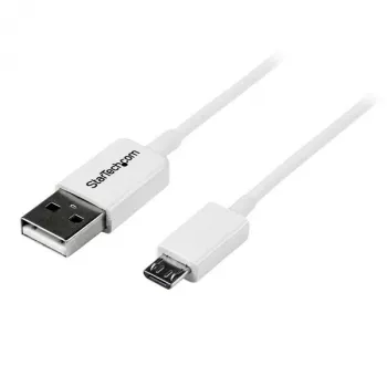 StarTech.com Cable micro-USB blanco de 2 m - A a Micro B
