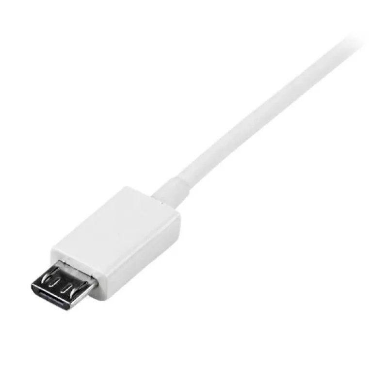 StarTech.com Cable micro-USB blanco de 2 m - A a Micro B