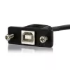 StarTech.com Cable USB para montaje en panel B a B de 3 ft - H/M, 0,91 m, USB B, USB B, USB 2.0, 0,48 Gbit/s, negro