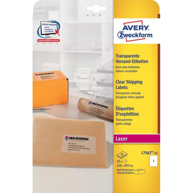 Etiquetas autoadhesivas Avery L7567-25