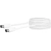Cable coaxial Schwaiger 5,0 m IEC - IEC 5 m blanco