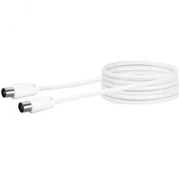 Cable coaxial Schwaiger 5,0 m IEC - IEC 5 m blanco