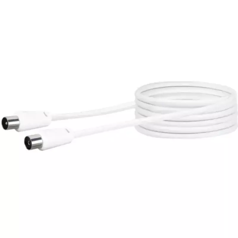 Cable coaxial Schwaiger 5,0 m IEC - IEC 5 m blanco