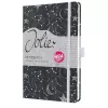 Cuaderno Sigel Jolie JN349 A5 87 hojas negro blanco