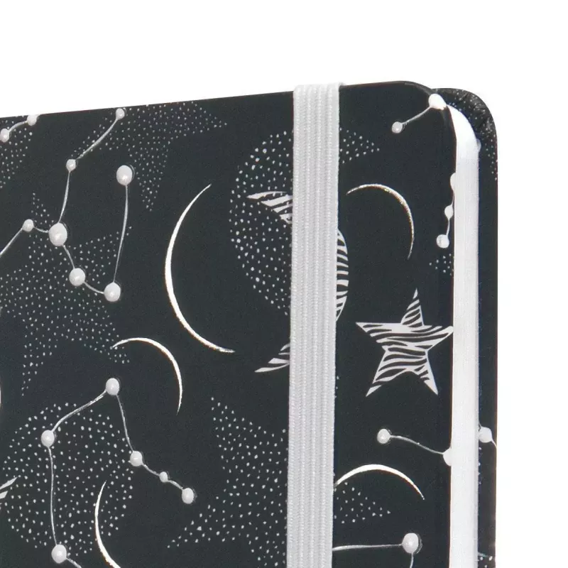 Cuaderno Sigel Jolie JN349 A5 87 hojas negro blanco