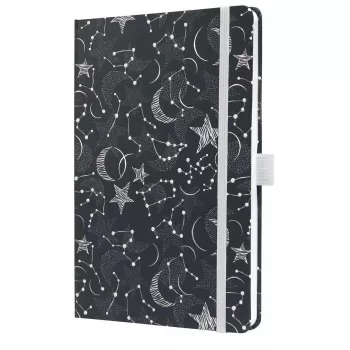 Cuaderno Sigel Jolie JN349 A5 87 hojas negro blanco