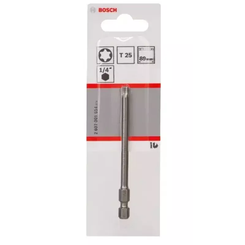 Punta de destornillador Bosch 2607001654 T25 extra dura 89mm