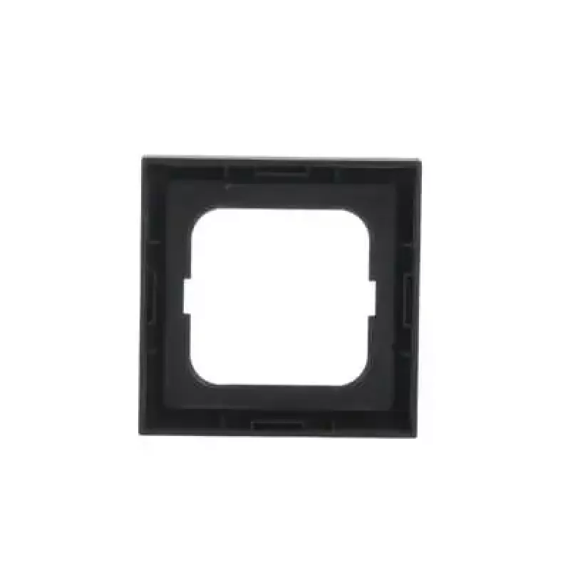 Tapa para placa de pared Busch-Jaeger 1721-885K negra, termoplástico, sin tornillos, 80×80 mm, 11 mm de grosor