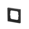 Tapa para placa de pared Busch-Jaeger 1721-885K negra, termoplástico, sin tornillos, 80×80 mm, 11 mm de grosor