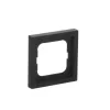 Tapa para placa de pared Busch-Jaeger 1721-885K negra, termoplástico, sin tornillos, 80×80 mm, 11 mm de grosor