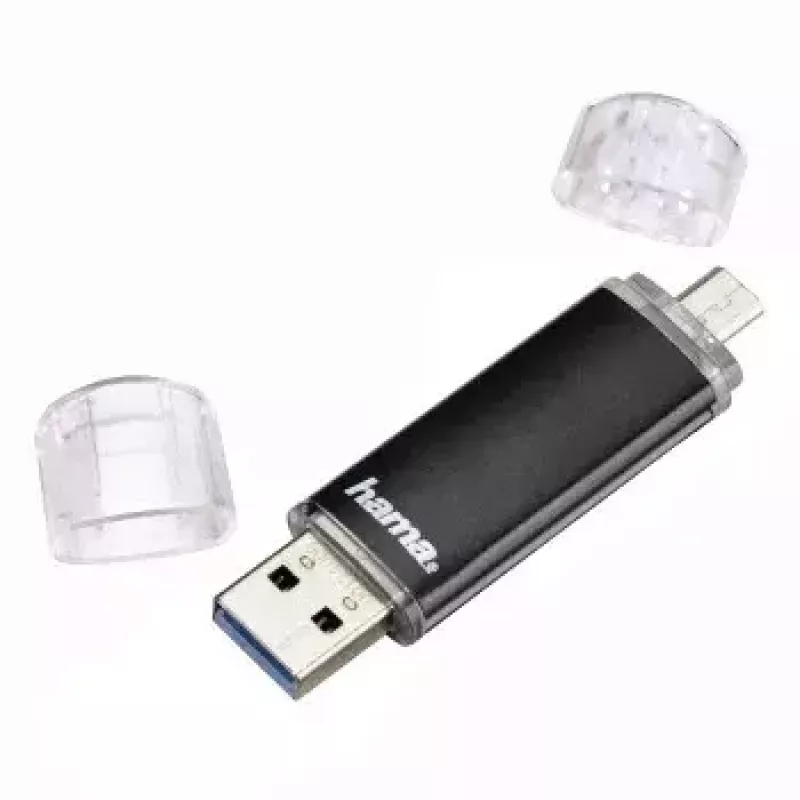 Hama Laeta Twin, 32 GB memoria USB Type-A / Micro-USB 3.2 Gen 1 (3.1 Gen 1) negra