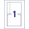 Avery Zweckform C32250-25 Inserciones para cajas de CD Jewel Case, 118 x 151 mm, blanco, 25 hojas