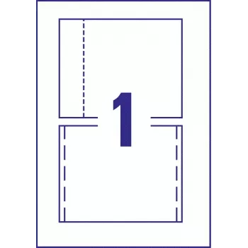 Avery Zweckform C32250-25 Inserciones para cajas de CD Jewel Case, 118 x 151 mm, blanco, 25 hojas