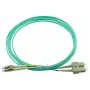BlueOptics 055702K512000003M-BO Cable de conexión de fibra óptica dúplex (compatible con Corning), LC-UPC/SC-UPC, multimodo OM3 50/125 µm, 3 m