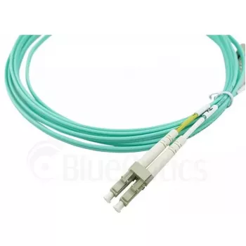 BlueOptics 050502T512000010M-BO Cable de conexión de fibra óptica dúplex (compatible con Corning), LC-UPC/LC-UPC, multimodo OM3 50/125 µm, 10 m