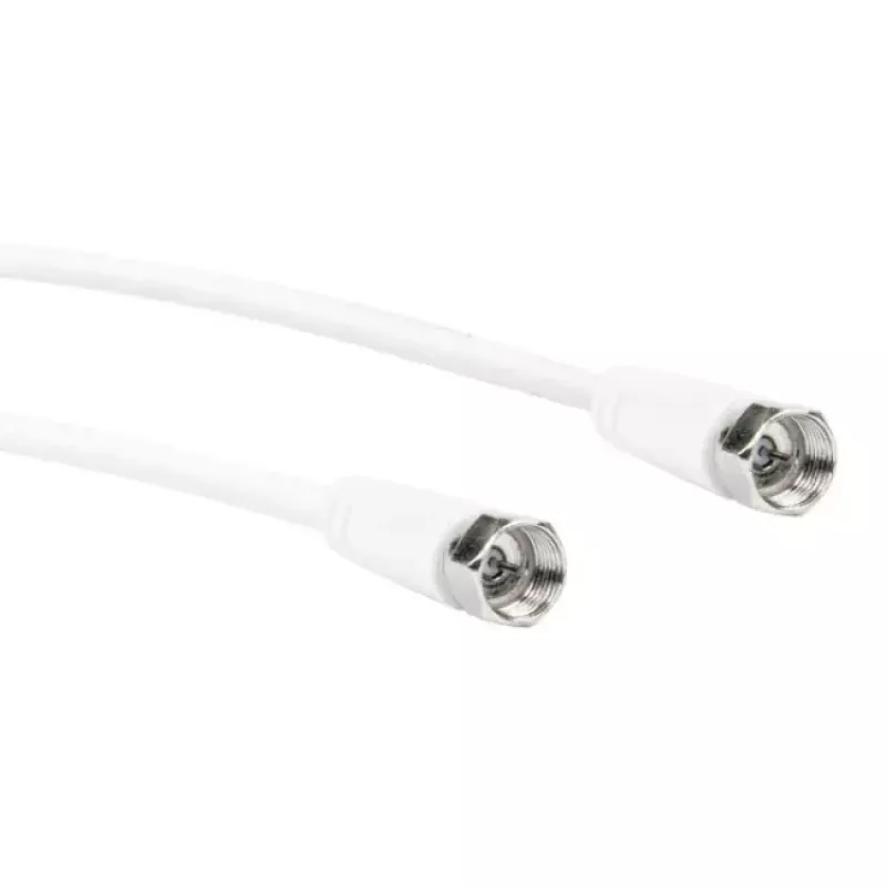 Cable coaxial Schwaiger KVC250 052 conector F 5 m blanco